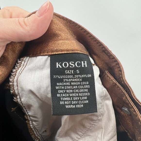 Kosch Wide Leg Bronze Cargo Pants Women's Size 5 - Picture 10 of 10